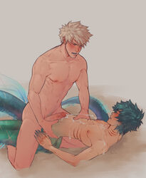 2boys abs arched_back bakugou_katsuki blonde_hair completely_nude cum cum_on_body cum_on_chest cumming cumming_outside cuntboy duo duo_focus ejaculating ejaculating_cum ejaculation gay green_hair half-human hands_on_waist holding_waist human human_male intersex izuku_midoriya katsuki_bakugou male male_focus male_only male_penetrating marine_humanoid merfolk mermaid mermaid_pussy merman muscular muscular_male my_hero_academia nude_male penis penis_out pulling_out pussy spacenipnops vaginal_penetration yaoi rating:Explicit score:61 user:notNPC