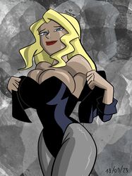 big_breasts black_canary blonde_hair blonde_hair_female blue_eyes breasts dc dc_comics dcau drake95 jacket justice_league justice_league_unlimited long_hair pose posing smile rating:Explicit score:33 user:Drake95