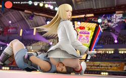 2girls 3d 3d_(artwork) absurdres arrogant asphyxiation bandai_namco beaten blender blonde_hair boot_fetish boots brown_hair calves catfight choke_hold choking confident crush crushing dominant dominant_female domination dominatrix emilie_de_rochefort facesit facesitting female female_domination female_only femdom fight fighting fighting_pose fighting_ring fingerless_gloves helpless high_heel_boots high_heels highres humiliated humiliation jvfemdom kazama_asuka knee_socks kneehighs leather leather_boots legs long_hair multiple_girls muscular muscular_calves muscular_female muscular_legs muscular_thighs pinned short_hair shorts sitting sitting_on_another sitting_on_face sitting_on_person smug smug_face submission tekken tekken_7 thick_ass thick_thighs thighs trapped upskirt voluptuous white_boots wrestling yuri rating:Questionable score:58 user:Jvfemdom