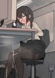 1futa 2d animated at_computer bag_removed big_penis black_bag black_eyes black_hair black_pantyhose black_skirt blush breasts bulge chair cleavage clenched_teeth closed_mouth clothed clothing collared_shirt continuous_ejaculation cum cum_through_clothes cumshot dickgirl duke_shiwa ejaculation ejaculation_under_clothes electric_plug electrical_outlet erection erection_under_clothes erection_under_pantyhose erection_under_skirt excessive_cum feet_out_of_frame fully_clothed futa_only futanari gif glasses hands-free handsfree_ejaculation horny human indoors infinite_cum intense_orgasm intersex kitsune_with_glasses(editor) large_breasts light-skinned_futanari light_skin looking_at_object loop low-angle_view office_chair office_lady on_chair open_bag open_collar open_mouth orgasm orgasm_without_stimulation original pantyhose parted_lips pencil_skirt penis penis_bulge penis_under_clothes penis_under_skirt precum precum_drip precum_through_clothes projectile_cum red-framed_eyewear rolling_eyes round_eyewear shirt shiwa_kou sitting skirt skirt_lift solo sweat swivel_chair tenting trembling ugoira unbuttoned under_the_table white_shirt rating:Explicit score:235 user:Kitsune.with.Glasses