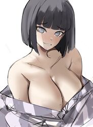 1girls asian asian_female bare_shoulders big_breasts blushing_at_viewer bob_cut boobs boruto:_naruto_next_generations cleavage hyuuga_hinata looking_at_viewer naruto naruto_(series) rakeemspoon solo solo_female taking_clothes_off tits rating:Explicit score:135 user:TwistyTurnip