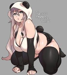 1girls big_ass big_breasts chubby costume long_hair looking_at_viewer original panda_ears ryo_agawa thick_thighs rating:Safe score:119 user:MaskedBug