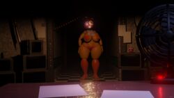  3d chica_(fnaf) five_nights_at_freddy's five_nights_at_freddy's_2 fnaf glowing_eyes glowing_mouth hallway heart-shaped_pupils looking_at_viewer mirumimi smiling smiling_at_viewer toy_chica_(fnaf) toy_chica_(love_taste)  rating:explicit score: user:mirumimi