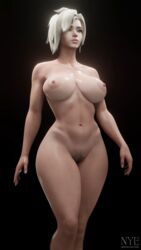 1girls 3d 3d_(artwork) areolae black_background blonde_hair blue_eyes breasts bush child_bearing_hips hips large_areolae large_breasts medium_hair mercy nipples nude nyl2 nyl_mercy overwatch pubic_hair simple_background solo thick_thighs thighs tummy vagina wide_hips rating:Explicit score:130 user:ross0ross1