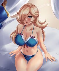 1girls big_breasts blonde_hair blue_eyes bra breasts female female_only huge_breasts large_breasts leonart long_hair mario_(series) medium_hair nintendo panties princess_rosalina super_mario_galaxy thick_thighs white_skin wide_hips rating:Questionable score:38 user:Bylethlover