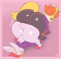 ass ass_to_ass backsack balls balls_touching big_ass big_butt bottomless braixen cinderace clothed clothing femboy feminine_male frumples generation_6_pokemon generation_8_pokemon genitals huge_butt male male/male nintendo pokemon pokemon_(species) tail tail_aside rating:Explicit score:80 user:bot