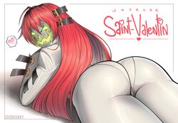 ass erodrunky guilty_gear jack-o'_valentine looking_back mask tight_clothing rating:Questionable score:104 user:LESSEINSANIMER