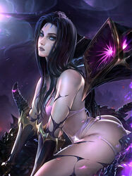 ass big_ass black_hair breasts dark_hair female female_focus female_only huge_ass kai'sa league_of_legends light-skinned_female long_hair pink_bra pink_lingerie pink_panties pose posing purple_hair riot_games sevenbees sitting solo solo_female thick_thighs thighs rating:Explicit score:161 user:Natalia9958