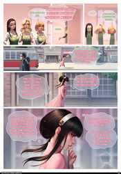 4girls black_hair blonde_hair camilla_(spy_x_family) clothed_female coffee_cup color_coded_speech_bubble comic comic_page comic_panel cute english english_text female female_only fully_clothed hairband high_heel_boots light-skinned_female light_skin long_hair luminyu millie_(spy_x_family) narration notebook office_lady page_3 page_number pink_coat pinup red_eyes sharon_(spy_x_family) solo solo_female solo_focus spy_x_family writing yor_briar yor_forger rating:Questionable score:54 user:Quarks