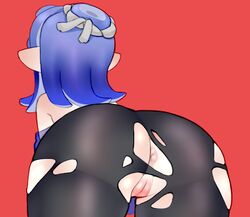 2024 anus big_ass big_butt blue_hair cephalopod cephalopod_humanoid dat_ass headband hi_res highres light-skinned_female light_skin octoling pussy ripped_clothing ripped_pants ripped_tights shawl shiver_(splatoon) shiver_hohojiro splatoon splatoon_(series) splatoon_3 tentacle_hair thick_ass thick_thighs tights vespbee rating:Explicit score:48 user:ShiverFanboy