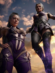 2girls 3d ass athletic athletic_female big_ass big_breasts breasts bust busty chest curvaceous curvy curvy_figure edenian female female_focus fit fit_female hair hips hourglass_figure legs light-skinned_female light_skin lips lower_body mature mature_female midway midway_games milf mortal_kombat mortal_kombat_11 mortal_kombat_1_(2023) mother netherrealm_studios nyxenartz queen royalty sindel slim_waist thick thick_hips thick_legs thick_thighs thighs twindel waist white_hair wide_hips rating:Questionable score:39 user:SILV3RBACK