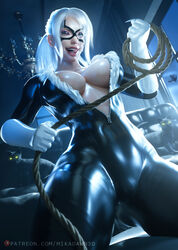 1girls 3d 3d_(artwork) big_breasts black_cat_(marvel) blue_eyes bodysuit breasts bursting_breasts eyelashes eyeshadow felicia_hardy female female_only gloves hourglass_figure licking_lips light-skinned_female light_skin marvel marvel_comics mask masked_female mikadawn open_bodysuit open_clothes open_mouth ponytail rope showing_breasts spider-man_(series) thick thick_breasts thick_thighs tight_clothes tight_clothing voluptuous voluptuous_female white_hair wink zipper zipper_down zipper_pull_tab rating:Explicit score:153 user:VEBbeast