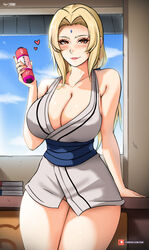 background big_breasts blonde_hair clothed clothed_female heart hokage hokage_office looking_at_viewer myst naruto naruto_(series) naruto_shippuden no_pants soft_breasts soft_shading sunlight thick_thighs thighs thighs_together tight_clothes tight_clothing tsunade yhw rating:Questionable score:64 user:mystyhw