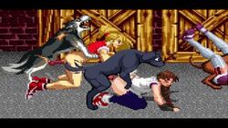 animated canine female feral human human_on_feral m.u.g.e.n male male/female penis pixel_art snk yuri_sakazaki zoophilia rating:Explicit score:38 user:dudleon