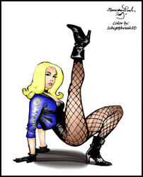 1girls black_canary color colored dc dc_comics dinah_lance female female_focus female_only heroine monsieurpaul pose posing thick_thighs rating:Explicit score:5 user:Sotato56