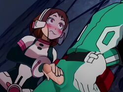 animated biting_lip blush blushing clothed clothing cum cum_drip cumdrip cumshot edit fully_clothed funny gif handjob hero_outfit_(mha) izuku_midoriya midoriya_izuku my_hero_academia no_penetration no_sex ochako_uraraka open_mouth penis penis_out self_upload sound video ysae rating:Explicit score:44 user:Ysae