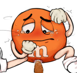  blush crying cum greasychickenwings m&m's male/male mars_incorporated orange_(m&m's) penis_in_ass  rating:explicit score: user:lalala87sk