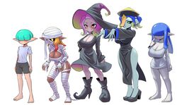 1boy 4girls inkling inkling_boy inkling_girl mummy nintendo nobunagapero octoling octoling_girl peronattu splatoon tagme the_ring witch yamamura_sadako_(cosplay) zombie rating:Questionable score:52 user:CursedImages