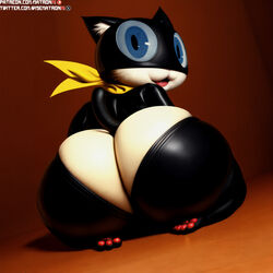 4k ai_generated anthro ass ass big_ass big_butt feline furry furry_only highres large_ass male male_only matronai_(artist) morgana_(persona) patreon patreon_username pawpads paws persona persona_5 pinup shortstack stable_diffusion twitter_username rating:Questionable score:40 user:MatronAI_