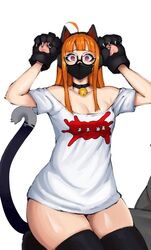 1girls face_mask female female_only huge_thighs long_hair looking_at_viewer masked mobi_mobi orange_hair persona persona_5 sakura_futaba small_breasts solo_female solo_focus thick_thighs rating:Questionable score:80 user:Zabior