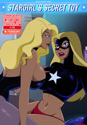 2girls artist_name athletic athletic_female big_breasts black_canary blonde_female blonde_hair blonde_hair_female blue_eyes breasts cleavage courtney_whitmore cover cover_page curvaceous curvy curvy_figure dc_comics dcau deviantart deviantart_link digital_media_(artwork) dinah_lance eye_contact eyebrows eyelashes eyes female female_focus female_only fit fit_female ghostlessm green_arrow_(series) hair hero heroine hip_lines hips hourglass_figure human justice_league justice_league_unlimited large_breasts legs light-skinned_female light_skin linea_alba lips long_hair magazine magazine_cover metahuman navel navel_line pixiv pixiv_commission red_thong slim slim_waist star stargirl superhero superheroine tan_skin thick thick_ass thick_hips thick_legs thick_thighs thighs thong toned toned_female upper_body vertical_navel waist watermark wide_hips rating:Explicit score:91 user:OmegaSpawn