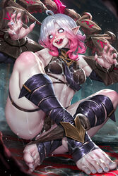 1girls 2d 2d_(artwork) blush briar_(league_of_legends) cum cum_between_toes cum_drip cum_dripping_out_of_pussy cum_in_mouth cum_in_pussy cum_on_body cum_on_breasts cum_on_face cum_on_feet cum_on_tongue fangs feet female female_only highres huge_breasts inside league_of_legends light-skinned_female lingerie looking_at_viewer looking_down looking_pleasured low-angle_view nails neoartcore panties pillory pink_hair pussy riot_games shaved_pussy sitting thick thick_ass thick_thighs thigh_strap tongue_out white_eyes white_hair rating:Explicit score:188 user:Jinora12345