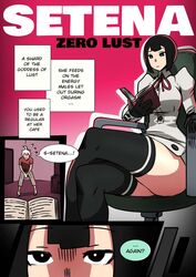 1boy 1boy1girl 1girls clothed_female clothed_female_nude_male clothed_sex comic comic_page fully_clothed mosbles nude_male original original_character setena_(mosbles7) thick_thighs thighhighs rating:Questionable score:60 user:wendysemployee