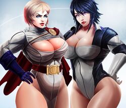 2girls alien alien_girl alien_humanoid alien_look_like_human ass atlee big_ass big_breasts big_breasts big_breasts blonde_hair blue_eyes breasts breasts breasts bust busty chest curvaceous curvy curvy_figure dc dc_comics digital_media_(artwork) earth_2 female female_focus hero heroine hips hourglass_figure huge_breasts humanoid johntazukura justice_society_of_america kara_zor-el karen_starr karen_starr kryptonian large_breasts legs light-skinned_female light_skin lips mature mature_female power_girl short_hair slim_waist stratan superhero superheroine superman_(series) terra_(dc) thick thick_ass thick_hips thick_legs thick_thighs thighs top_heavy voluptuous waist wide_hips rating:Questionable score:19 user:SILV3RBACK