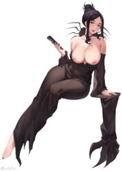 1girls arachne_(soul_eater) arachne_gorgon areola big_breasts black_hair black_nails blue_eyes breasts breasts_out female female_only iwbitu large_breasts leaning long_hair nipples smile smiling smiling_at_viewer soul_eater white_background wide_hips rating:Explicit score:97 user:Aaktisys