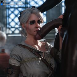 1boy 1girls 3d big_penis cd_projekt_red ciri cock_on_face dark-skinned_male dark_skin grey_hair handjob huge_cock indoors interracial large_penis light-skinned_female light_skin male/female the_witcher_(series) the_witcher_3:_wild_hunt tomoganim rating:Explicit score:195 user:CursedIris