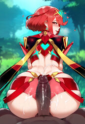 1boy 1girls ai_generated ass assjob breasts buttjob cum dark-skinned_male dark_skin dat_ass female floox hi_res hips huge_ass huge_breasts huge_cock light-skinned_female light_skin male nintendo outdoors penis pyra red_eyes red_hair short_hair stable_diffusion thick_thighs thighs tongue tongue_out uncensored wide_hips xenoblade_(series) xenoblade_chronicles_2 rating:Explicit score:133 user:Aeolus_HX