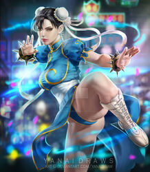 1girls chun-li female female_focus female_only pantyhose street_fighter yanaidraws rating:Questionable score:13 user:mydickhurtaf