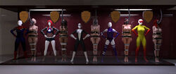 3d 5girls america_chavez black_cat_(marvel) blonde_hair bound bound_arms bound_legs captain_marvel carol_danvers completely_nude completely_nude_female dark-skinned_female dark_skin felicia_hardy female female_only firestar_(marvel) gas_mask human human_only leotard light-skinned_female light_skin mannequin marvel multiple_girls nude nude_female psylocke purple_leotard red_hair spider-man_(series) thejpeger trophy_case x-men rating:Explicit score:11 user:Sand-Snake