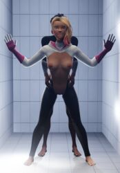 1boy 1girls 3d 3d_(artwork) 3d_render artist_request bathroom bathroom_sex clothed_sex dark-skinned_male dark_skin eyebrow_piercing female gwen_stacy interracial light-skinned_female light_skin male marvel marvel_comics miles_morales sex smiling spider-gwen spider-man:_across_the_spider-verse spider-man:_into_the_spider-verse spider-man_(series) straight rating:Explicit score:19 user:Kusarani