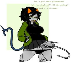 1futa alternate_universe balls big_penis black_hair black_panties black_shirt breasts chubby chubby_belly chubby_futanari clothed clothing cum desperation dialogue ejaculation emoticon erection futa_only futanari green_jacket grey_balls grey_body grey_penis half-dressed homestuck horny humanoid humanoid_penis jerkingoff kneeling looking_pleasured masturbation meulin_leijon mostly_clothed orange_horn orgasm panties_around_leg panties_down partially_retracted_foreskin penile_masturbation penis short_skirt smooth_balls smooth_penis solo text troll uncut xenopavilia yellow_sclera yellow_teeth rating:Explicit score:268 user:HornyAfRp