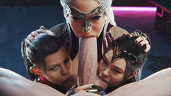 1boy 1boy3girls 3d 3girls ball_sucking big_penis fellatio fffm_foursome gretdb hand_on_head harem interracial kitana light-skinned_male lips looking_at_viewer mileena mortal_kombat mortal_kombat_1_(2023) mother mother_and_daughter oral partial_male pov sindel sucking sucking_balls sucking_penis sucking_testicles tagme teamwork rating:Explicit score:588 user:SendLleeen