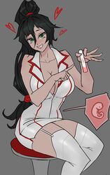 akali breasts female female_focus female_only girl league_of_legends nurse_akali pregnancy_test pregnant pregnant_female riot_games samiri simple_background solo solo_female solo_focus rating:Explicit score:26 user:mydickhurtaf