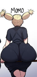 ass_bigger_than_head ass_bigger_than_torso ass_dough ass_focus big_ass blackwhiplash blonde blonde_female blonde_hair bottom_heavy bwl dat_ass fat_ass huge_ass jujutsu_kaisen massive_ass nishimiya_momo thick_ass wide_ass wide_hips rating:Explicit score:300 user:SpidermonkiE