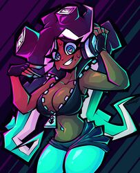 big_ass big_breasts boob_window clothed female female_only gemrazzled heart-shaped_pupils horny_female marina_(splatoon) nintendo no_bra no_underwear splatoon rating:Safe score:75 user:fridayth34th