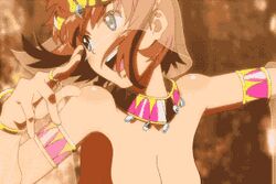 1girls amy_(suisei_no_gargantia) animated ass belly_dancer bigdead93 bigdeadalive bouncing_breasts bracelet breasts brown_hair collar dancer dancing edited harem_outfit jewelry lots_of_jewelry medium_breasts no_bra no_panties nude nude_filter suisei_no_gargantia rating:Explicit score:178 user:bot