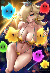 1girls ass big_ass big_breasts big_thighs bikini blonde_hair blue_eyes breasts butt cleavage crown enmanuelart20 female hips huge_ass huge_breasts huge_thighs large_breasts light-skinned_female light_skin long_hair looking_at_viewer luma luma_bikini mario_(series) nintendo princess_rosalina star_bikini stars super_mario_galaxy tagme thick_thighs thighs wide_hips rating:Questionable score:132 user:Aeolus_HX