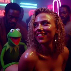 1girls ai_generated celebrity dall-e3 doggy_style fucked_from_behind implied_sex kermit_the_frog muppets naked nightclub nude_female public public_nudity public_sex puppet real_person scarlett_johansson sesame_street stable_diffusion sweat tagme the_muppet_show voyeur rating:Explicit score:134 user:Carl_Wheezer