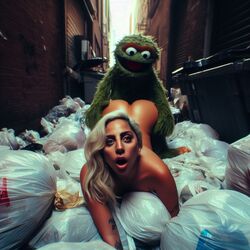 1girls ai_generated alley big_ass blonde_hair celebrity dall-e3 doggy_style garbage garbage_bags garbage_bin grabbing_hips implied_sex lady_gaga muppets nude nude_female oscar_the_grouch prone_bone puppet real_person sesame_street stable_diffusion tagme the_muppet_show trash trash_bag trash_can rating:Explicit score:88 user:Carl_Wheezer