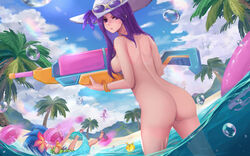 3girls ai_edit ass beach big_ass big_butt caitlyn_kiramman edit edited eyewear_on_head large_ass large_butt league_of_legends looking_at_viewer looking_back multiple_girls naked naked_female nude nude_edit nude_female palm_tree palm_trees pool_party_caitlyn pool_party_series pool_party_syndra pool_party_zoe purple_hair riot_games sunglasses_on_head syndra water water_gun zoe_(league_of_legends) rating:Explicit score:27 user:Groffirl