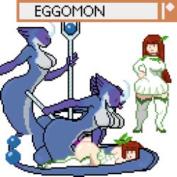  ambiguous_consent ambiguous_penetration animated female futa_on_female futanari game gif invader_incubus monster naga pixel_art snake tagme  rating:explicit score: user:invinc