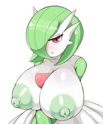 1girls areolae big_breasts breasts gardevoir green_hair green_nipples hair_over_one_eye huge_breasts mature_female nipples open_mouth pokemon pokemon_(species) solo solo_female white_background white_skin yumeeeecat rating:Explicit score:74 user:KappaNitori