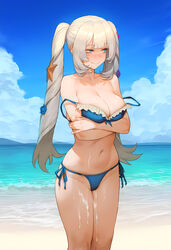  ai_generated beach bikini dark_skin fate_(series) kaikoi marie_antoinette_(fate)  rating:explicit score: user:amolaspollxs