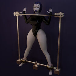 1girls 3d absurd_res absurdres ball_gag bare_legs barefoot big_breasts black_toenail_polish black_toenails bondage bound bound3d breasts caged captive captured captured_heroine dc dc_comics demon_girl feet female female_only femsub forced gag gagged goth goth_girl hands_up helpless hi_res highres kidnapped legs leotard looking_at_captor looking_at_viewer nail_polish painted_nails painted_toenails purple_eyes purple_hair purple_nail_polish purple_nails rachel_roth raven_(dc) restrained short_hair slave slavegirl solo spread spread_legs spreader_bar stationary_restraints steel_bondage teen_titans thick_thighs thighs tight_clothing toenail_polish toes rating:Explicit score:78 user:evilmass34