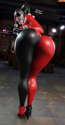 1girls 3d ass ass_focus batman_(series) bending_over big_ass blender_(software) bubble_ass bubble_butt dc dc_comics dumptruck_ass female female_only harley_quinn harley_quinn_(classic) high_heels huge_ass large_ass large_breasts looking_at_viewer makeup pale-skinned_female pale_skin smitty34 solo superheroine thick_thighs tight_clothing voluptuous voluptuous_female wide_hips rating:Questionable score:271 user:Crcole331