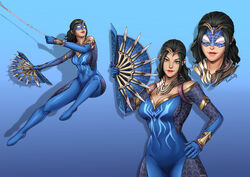 1girls big_breasts black_hair blue_clothing breasts brown_eyes cosplay crossover_cosplay edenian female female_only fully_clothed gold_jewelry jewelry kitana long_hair marvel marvel_comics mask masked masked_female mortal_kombat mortal_kombat_1_(2023) solo solo_female spider-man_(cosplay) thotlerrr treartz rating:Safe score:34 user:Crcole331